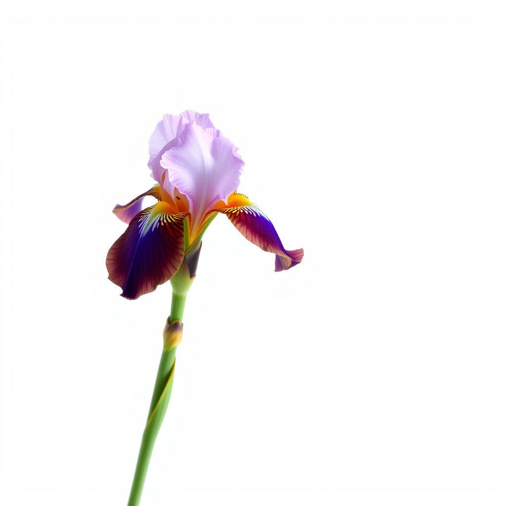 Dwarf Iris Bloom Miniature Elegance model pack Low-poly 3D model_3