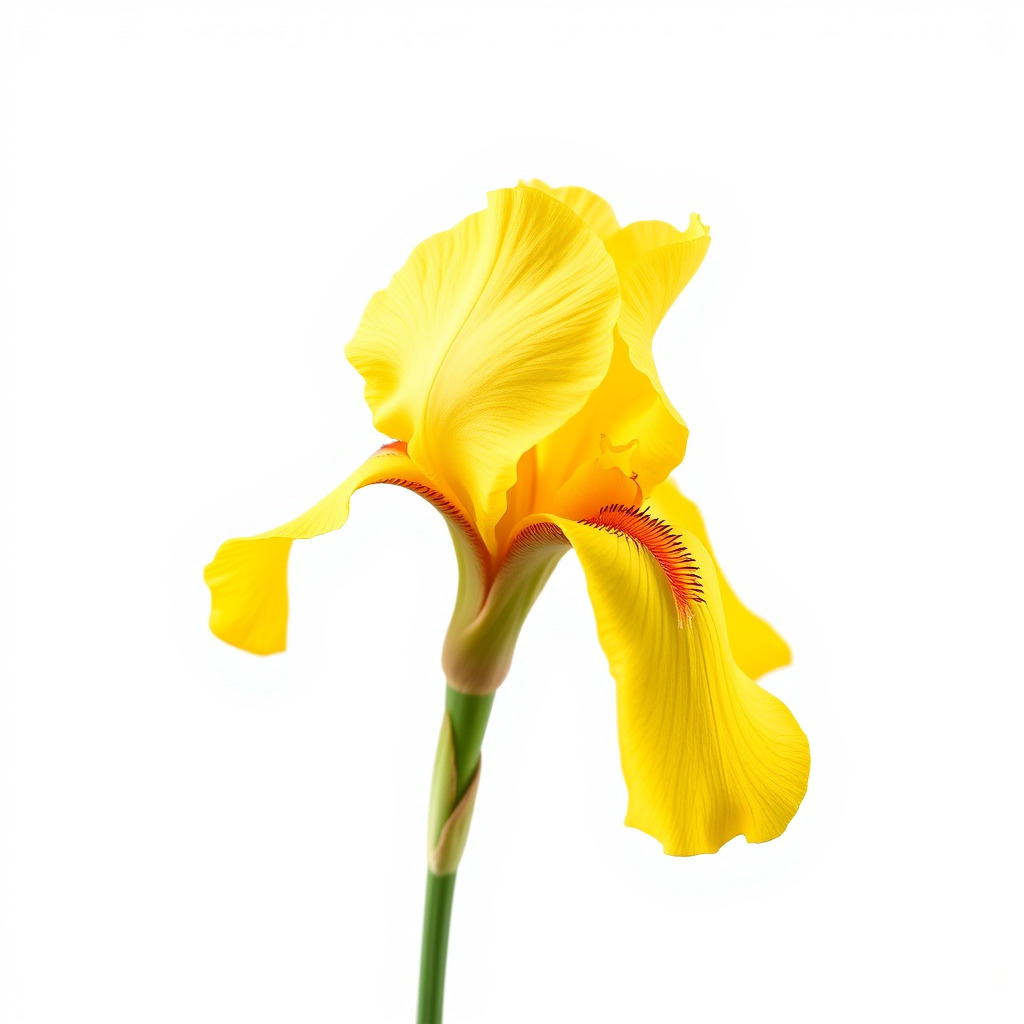 Yellow Iris Flower Model Pack Low-poly 3D model_4