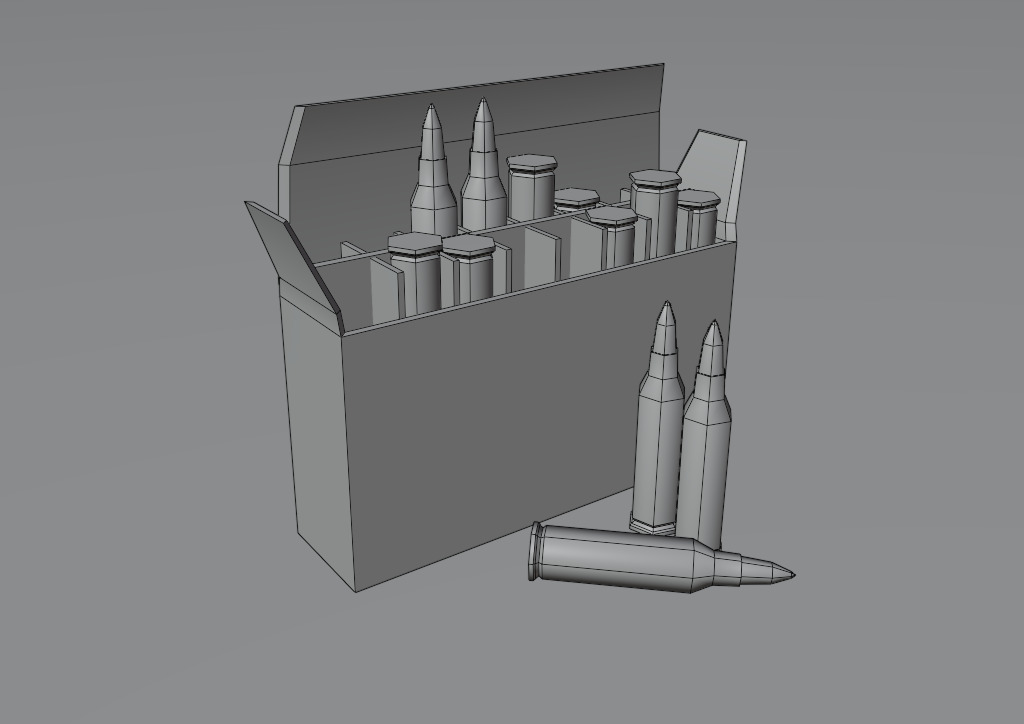 Ammo Box Pack Game Ready Low-poly 3D model_29
