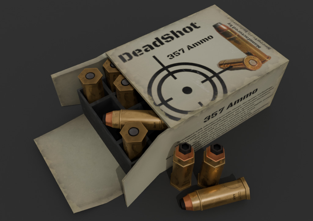 Ammo Box Pack Game Ready Low-poly 3D model_8