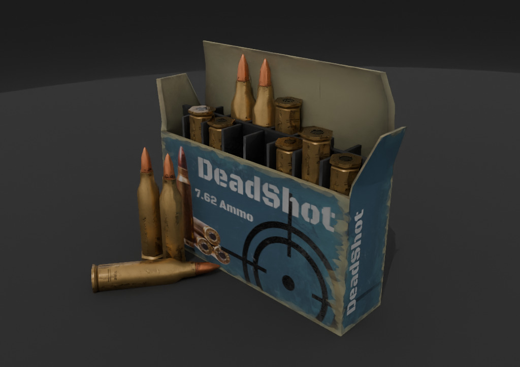 Ammo Box Pack Game Ready Low-poly 3D model_27