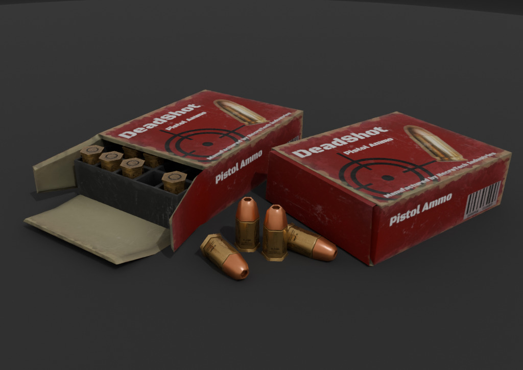 Ammo Box Pack Game Ready Low-poly 3D model_14
