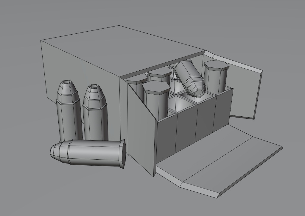 Ammo Box Pack Game Ready Low-poly 3D model_12
