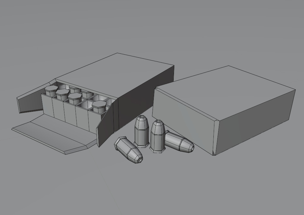 Ammo Box Pack Game Ready Low-poly 3D model_19