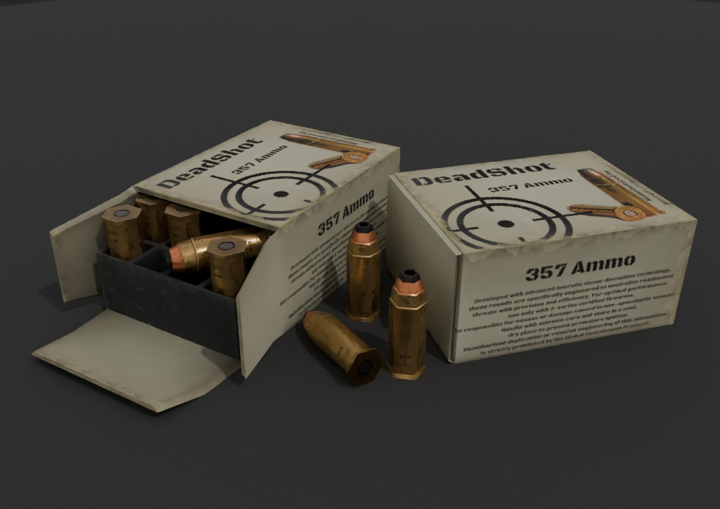Ammo Box Pack Game Ready Low-poly 3D model_4