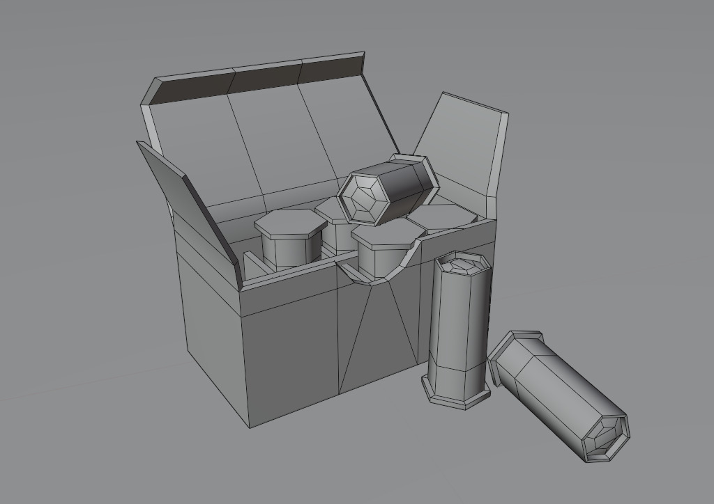Ammo Box Pack Game Ready Low-poly 3D model_38