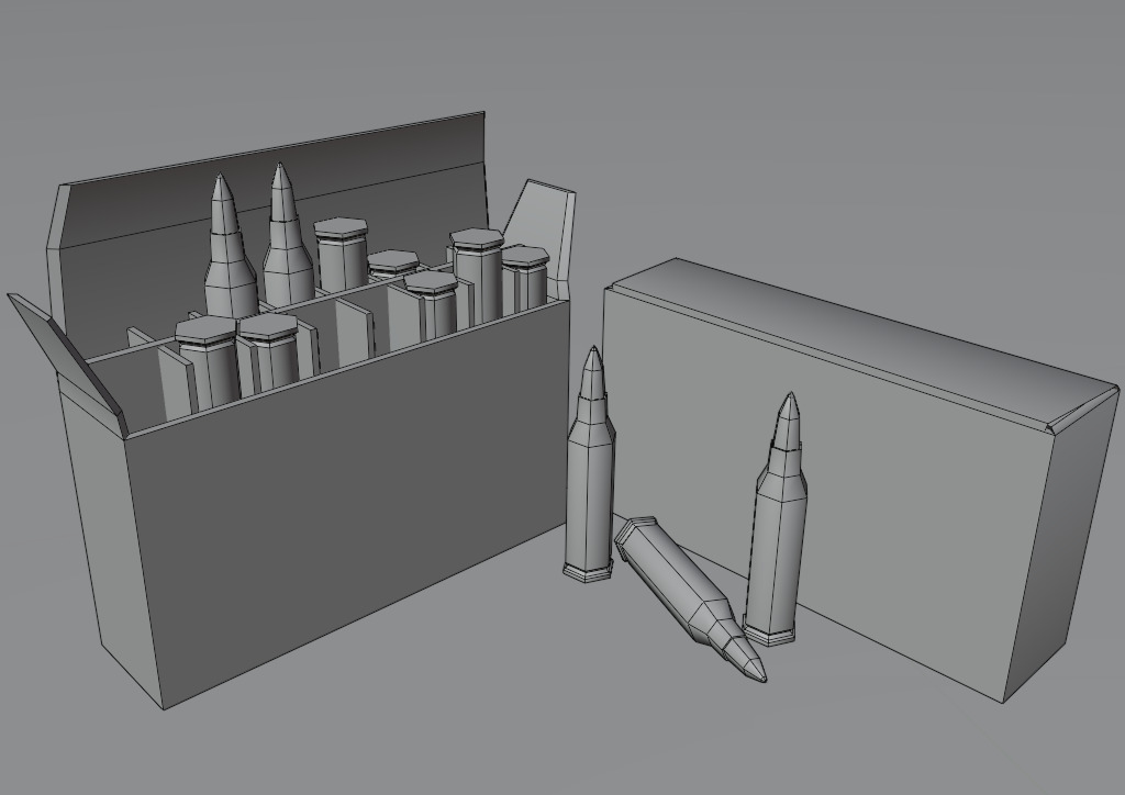 Ammo Box Pack Game Ready Low-poly 3D model_28