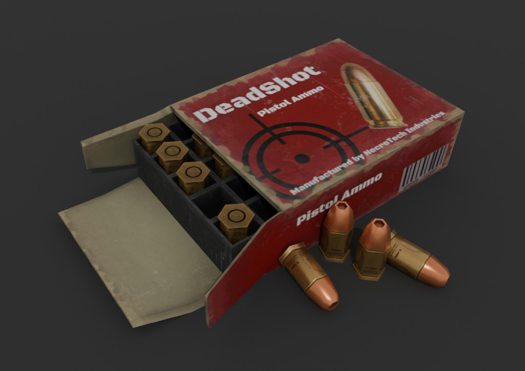 Ammo Box Pack Game Ready Low-poly 3D model_17