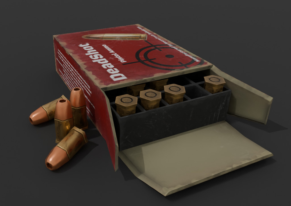 Ammo Box Pack Game Ready Low-poly 3D model_16