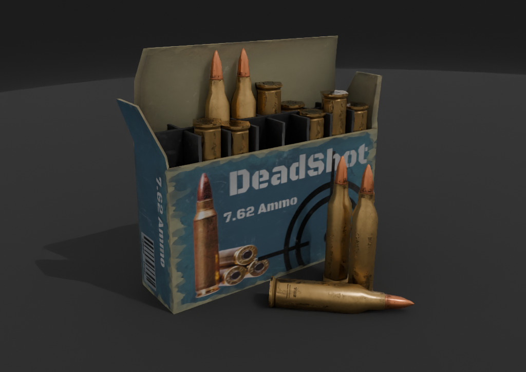 Ammo Box Pack Game Ready Low-poly 3D model_26