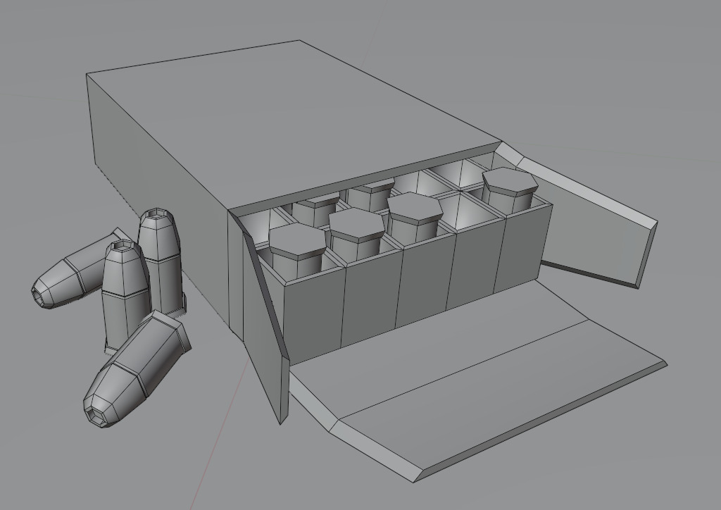 Ammo Box Pack Game Ready Low-poly 3D model_21
