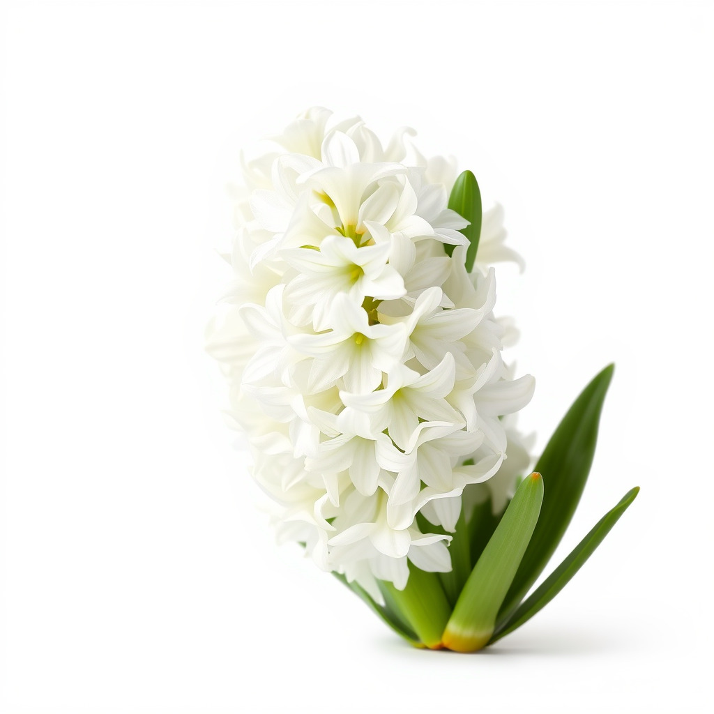 White Hyacinth Flower Realistic Model Pack Low-poly 3D model_3