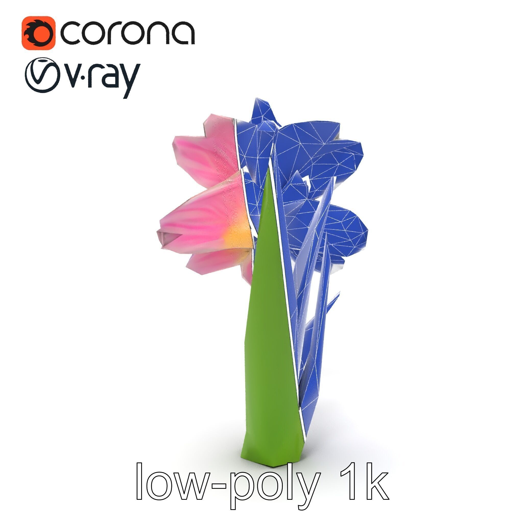 Narcissus Flower Realistic Botanical model pack Low-poly 3D model_23