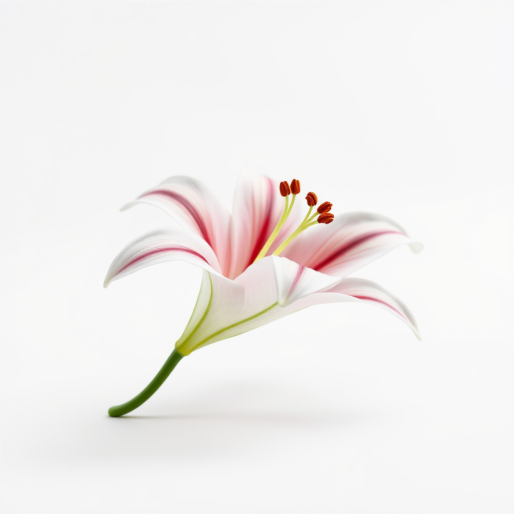 Martagon Lily Floral Model Pack with Intricate Petals Low-poly 3D model_3