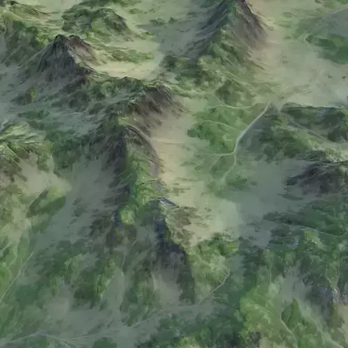 Landscape 134 Low-poly 3D model