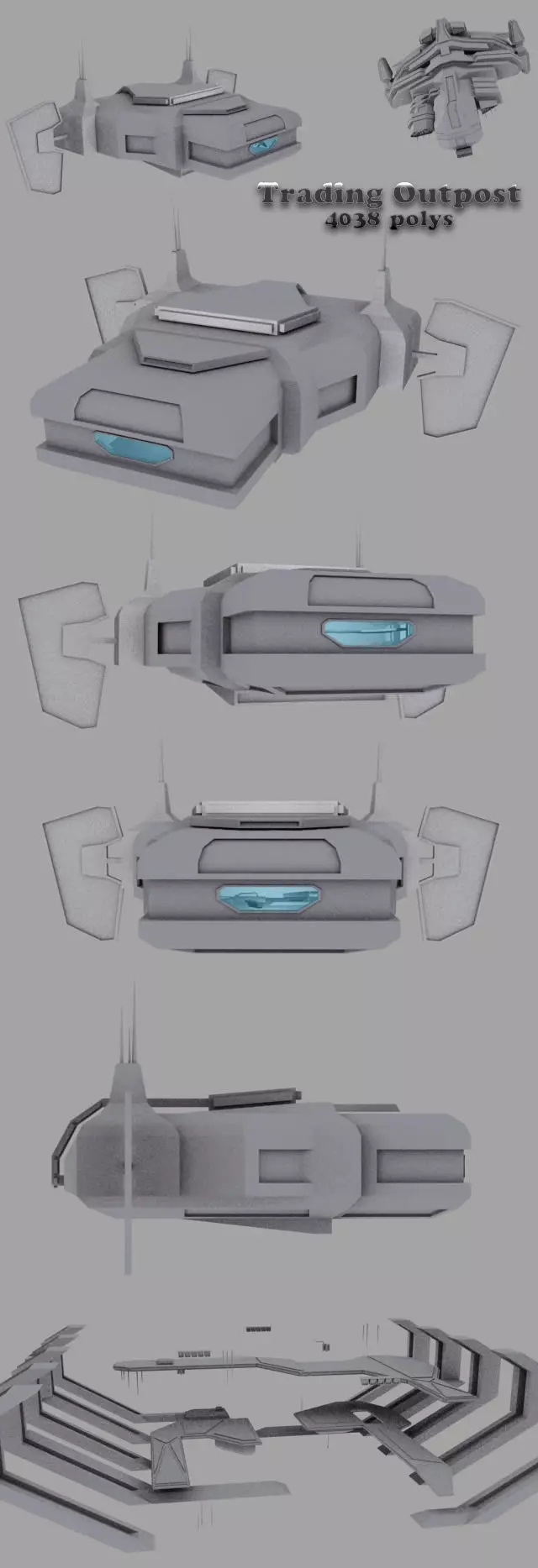Trading Outpost Free 3D model