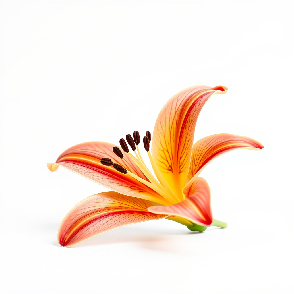 Vibrant Asiatique Lily Flower 3D model pack Low-poly 3D model_3