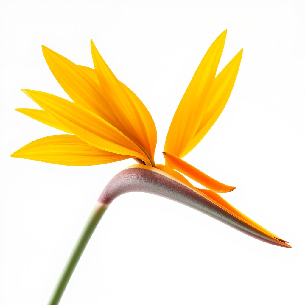 Yellow Strelitzia Flower 3D Model Pack Low-poly 3D model_4