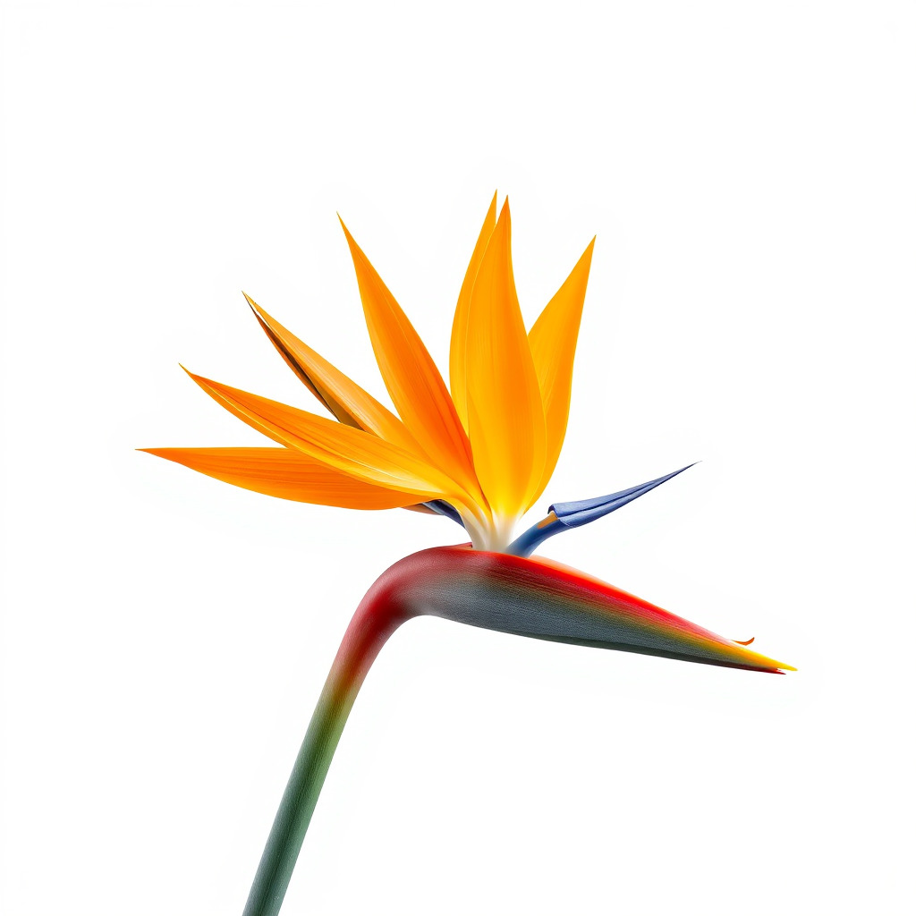 Strelitzia Bicolor Gradient Petal Sculpture Model Pack Low-poly 3D model_3
