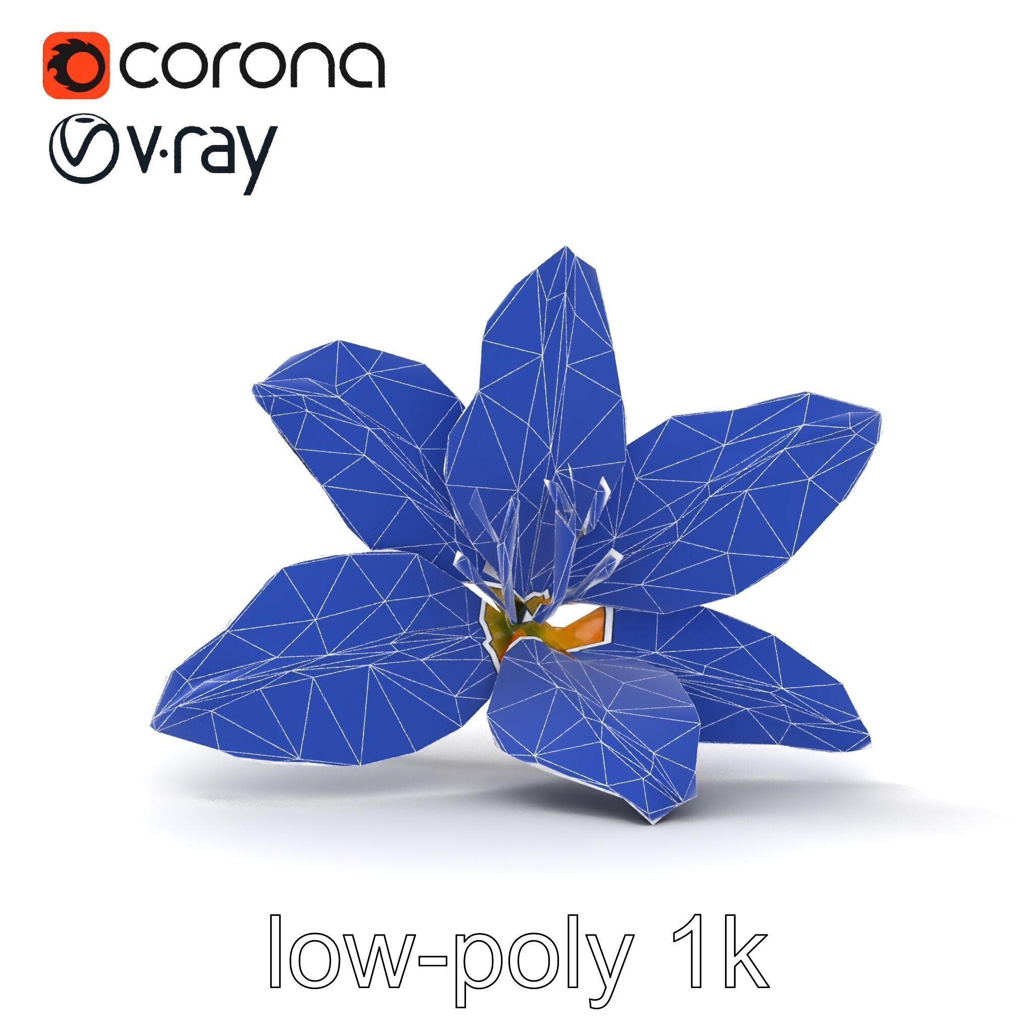 Asiatic Lily Bright Petal Texture model pack Low-poly 3D model_25