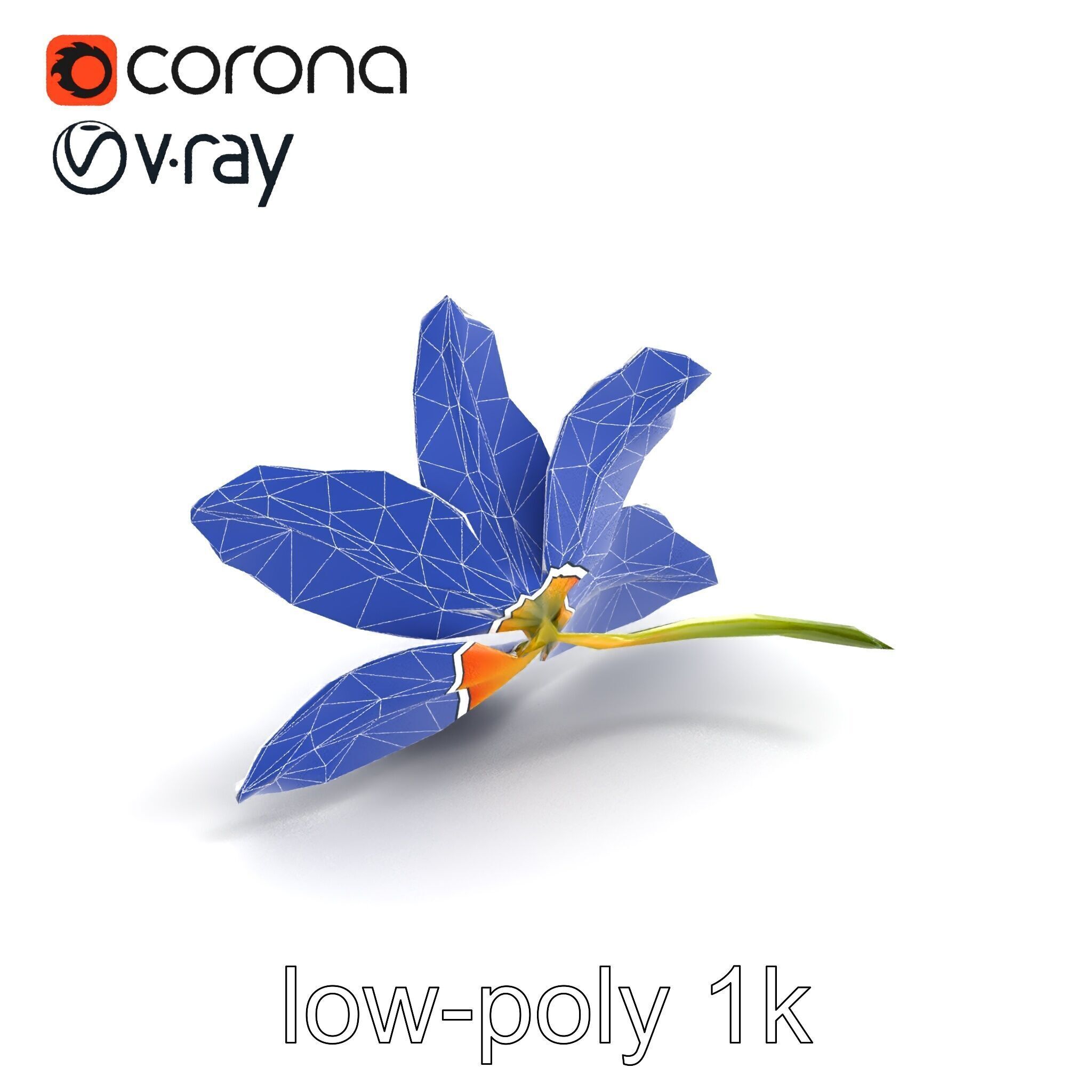 Asiatic Lily Bright Petal Texture model pack Low-poly 3D model_29