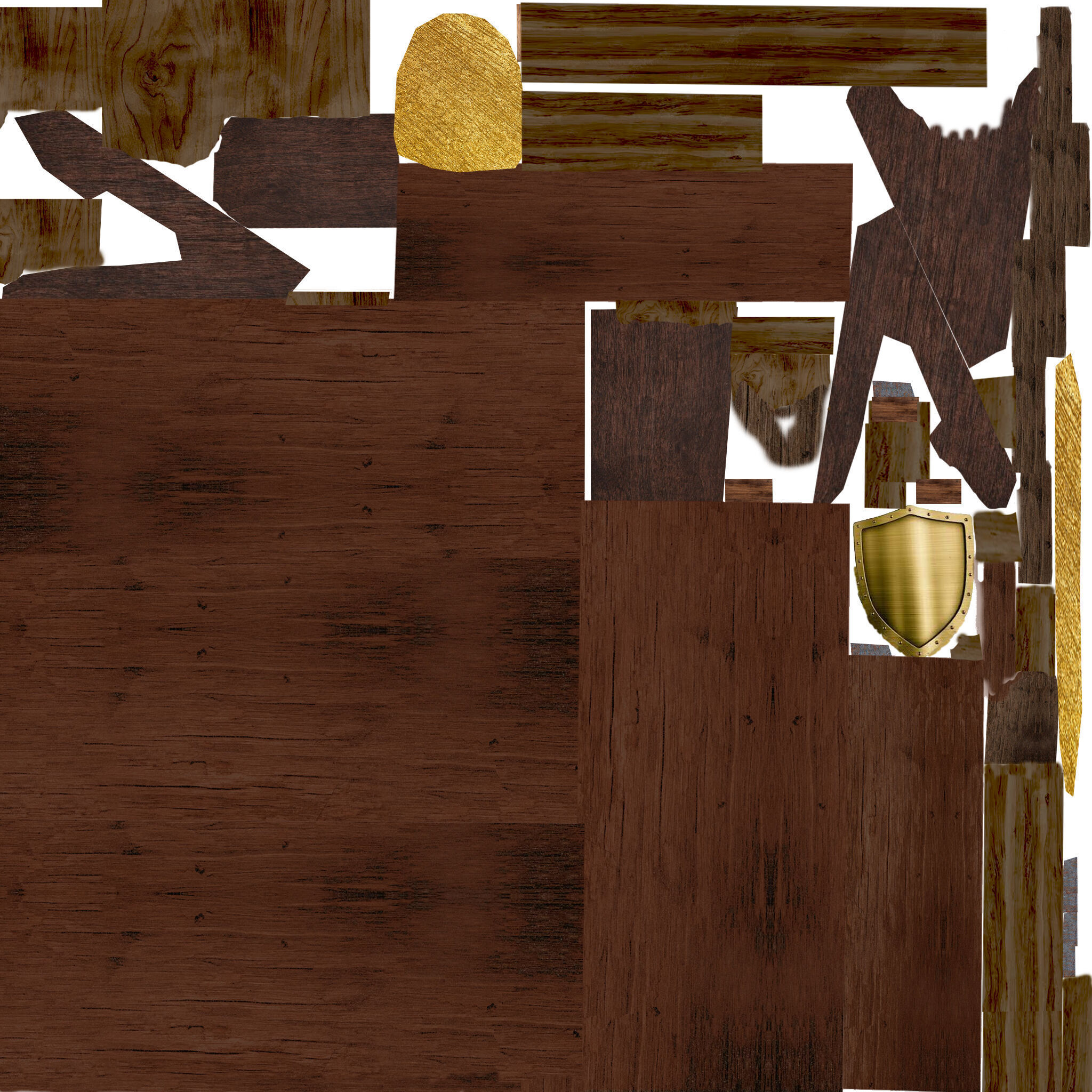 props medieval low poly Low-poly 3D model_8