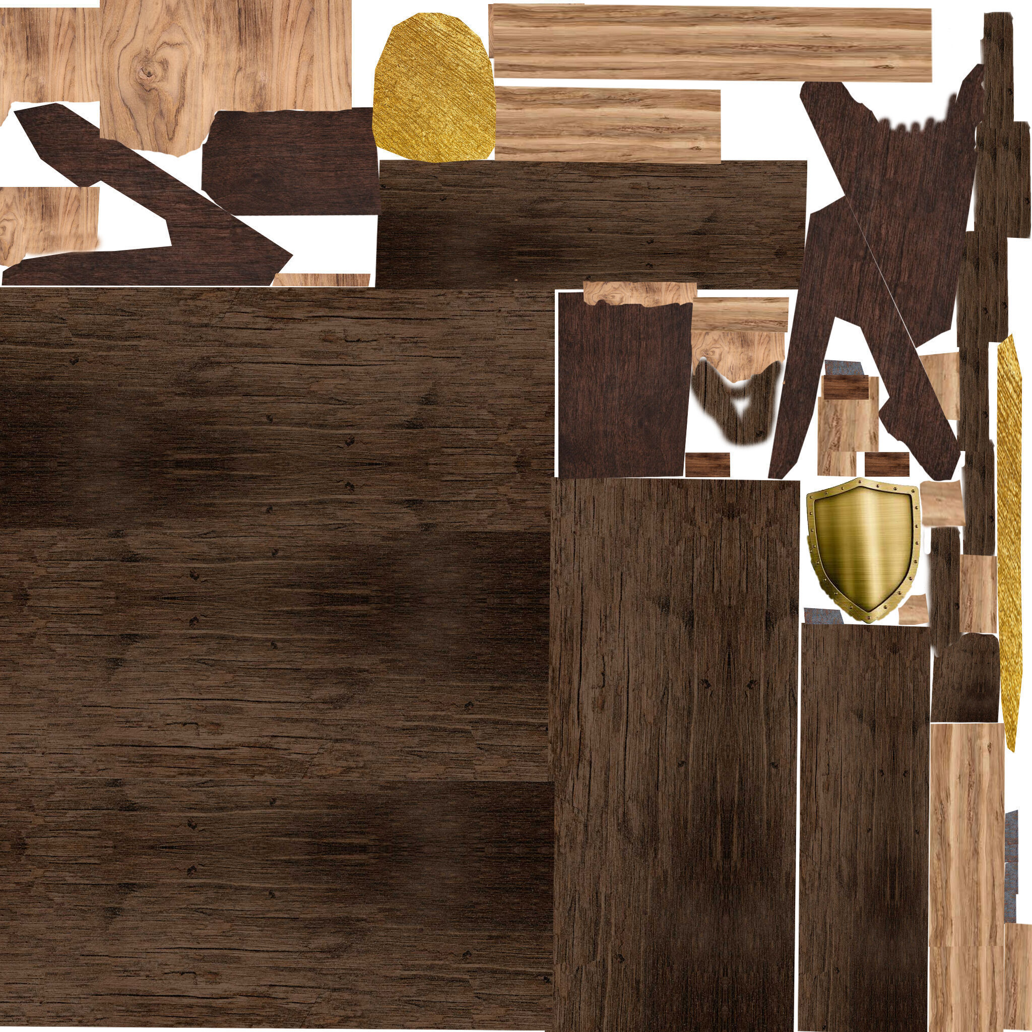 props medieval low poly Low-poly 3D model_9