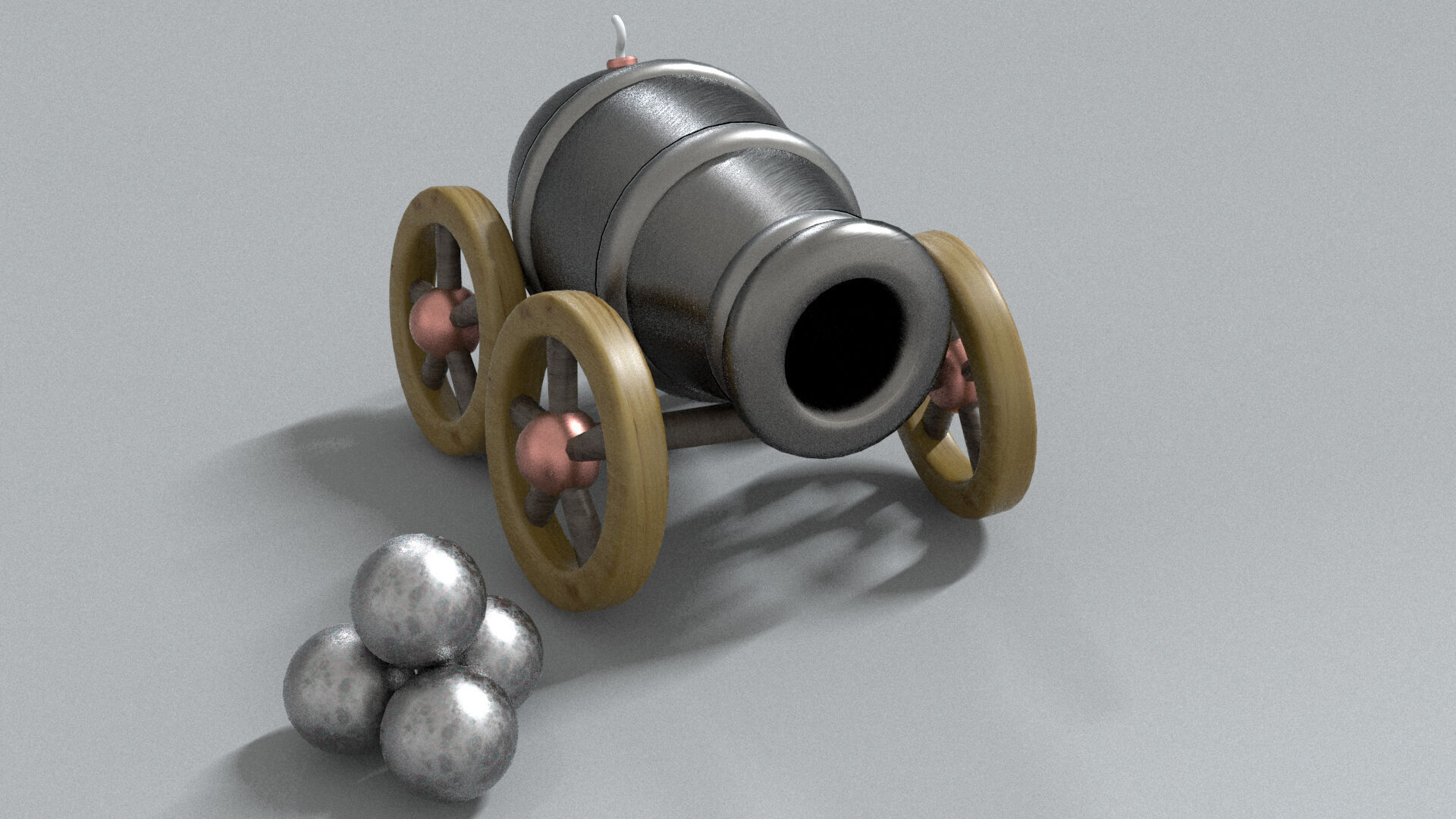 laos Toon Cannon Low-poly 3D model_4