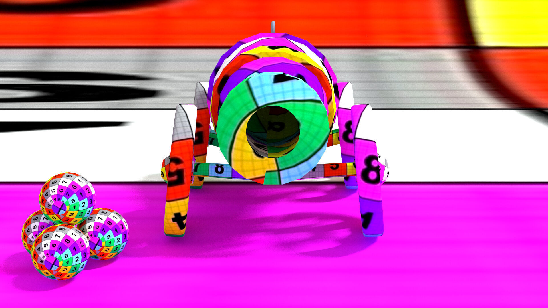 laos Toon Cannon Low-poly 3D model_10