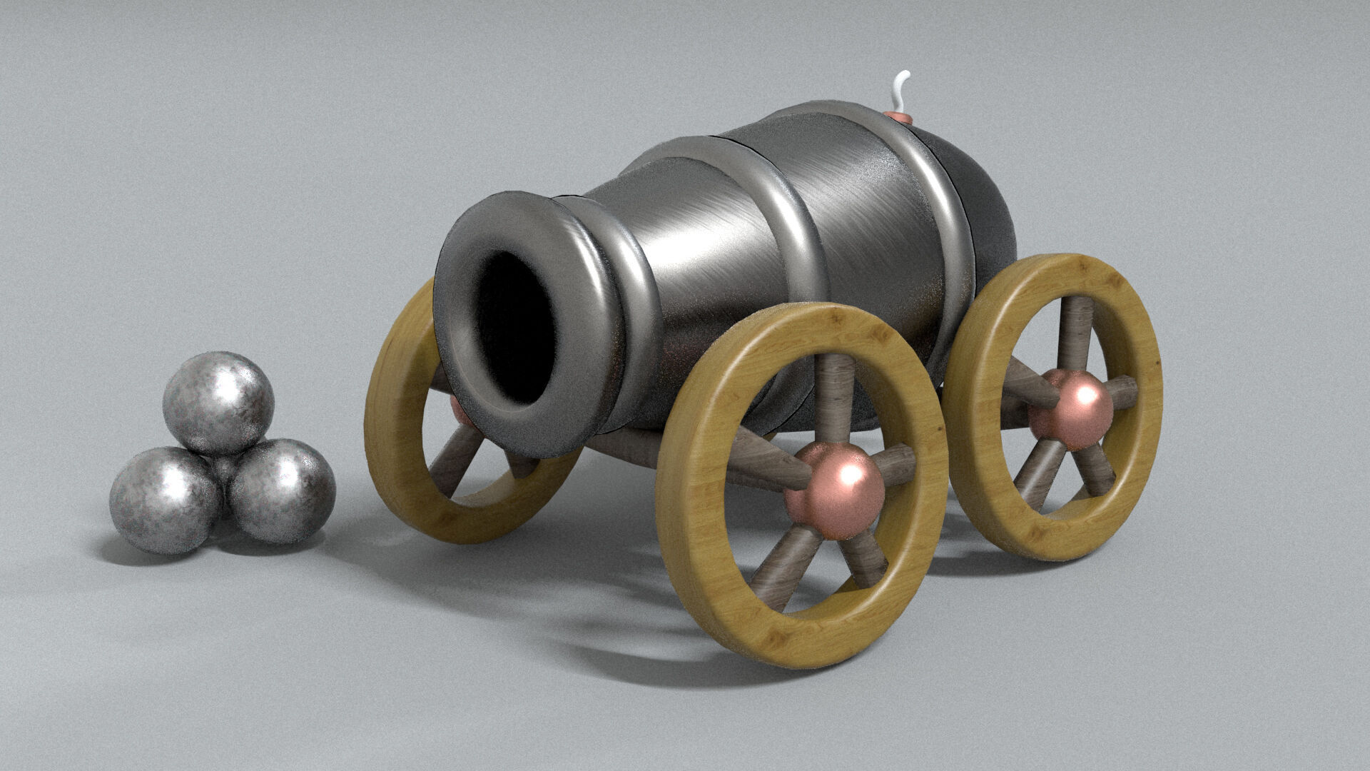 laos Toon Cannon Low-poly 3D model_2