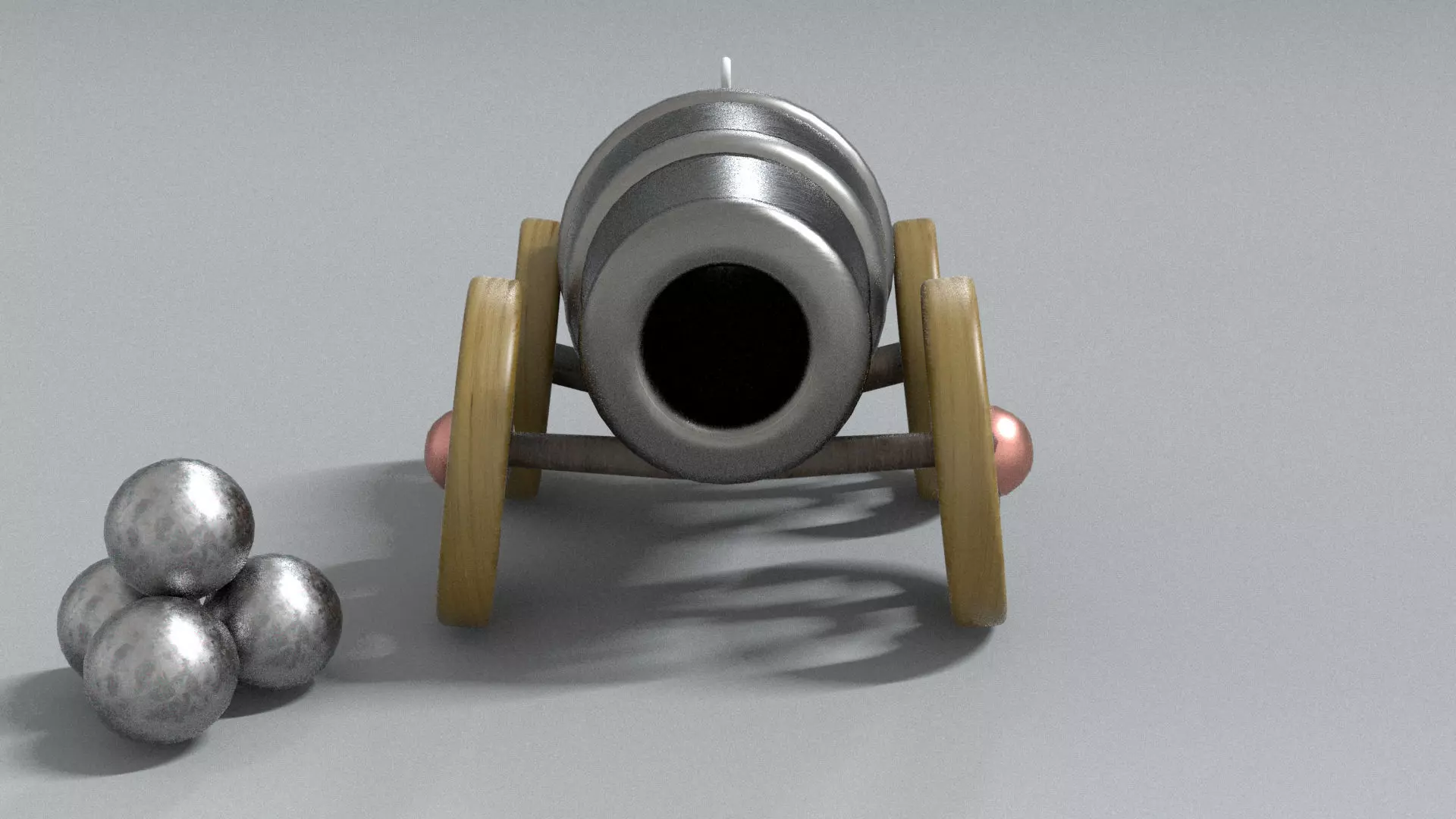 laos Toon Cannon Low-poly 3D model_0