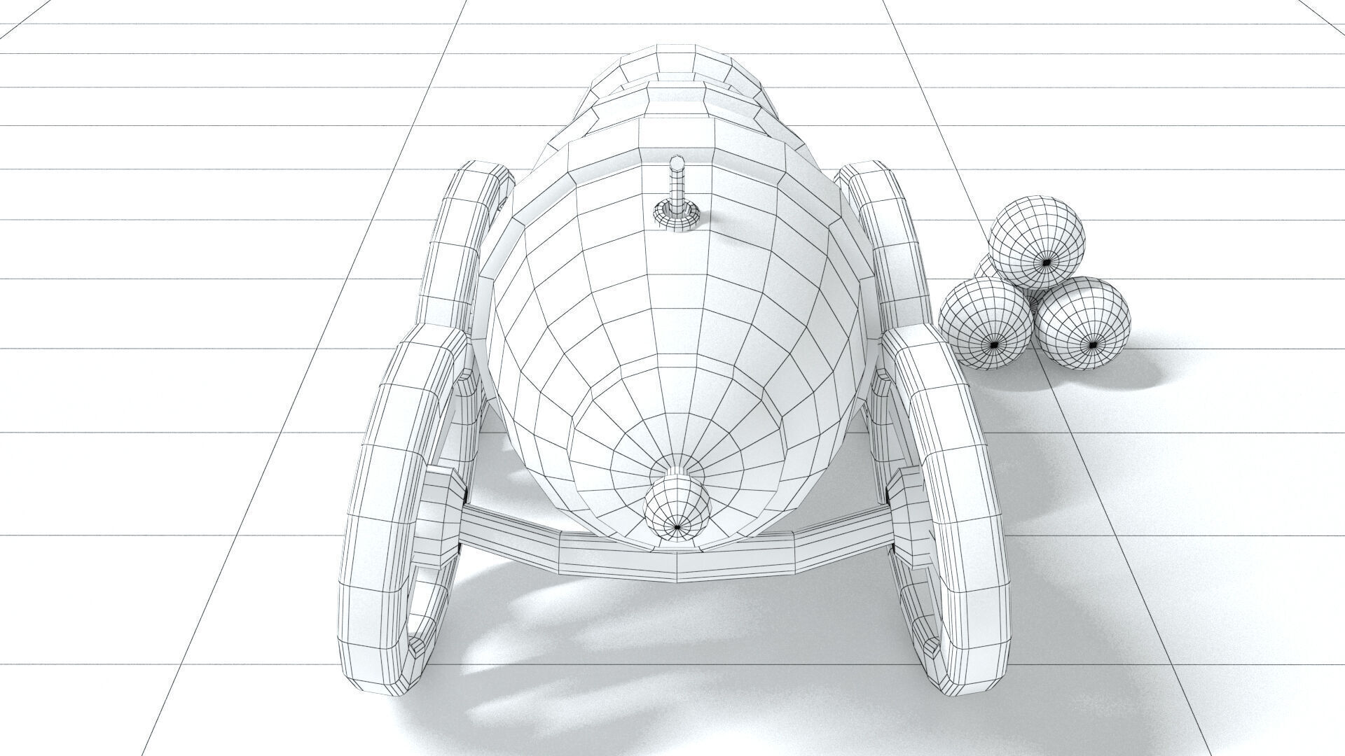 laos Toon Cannon Low-poly 3D model_8