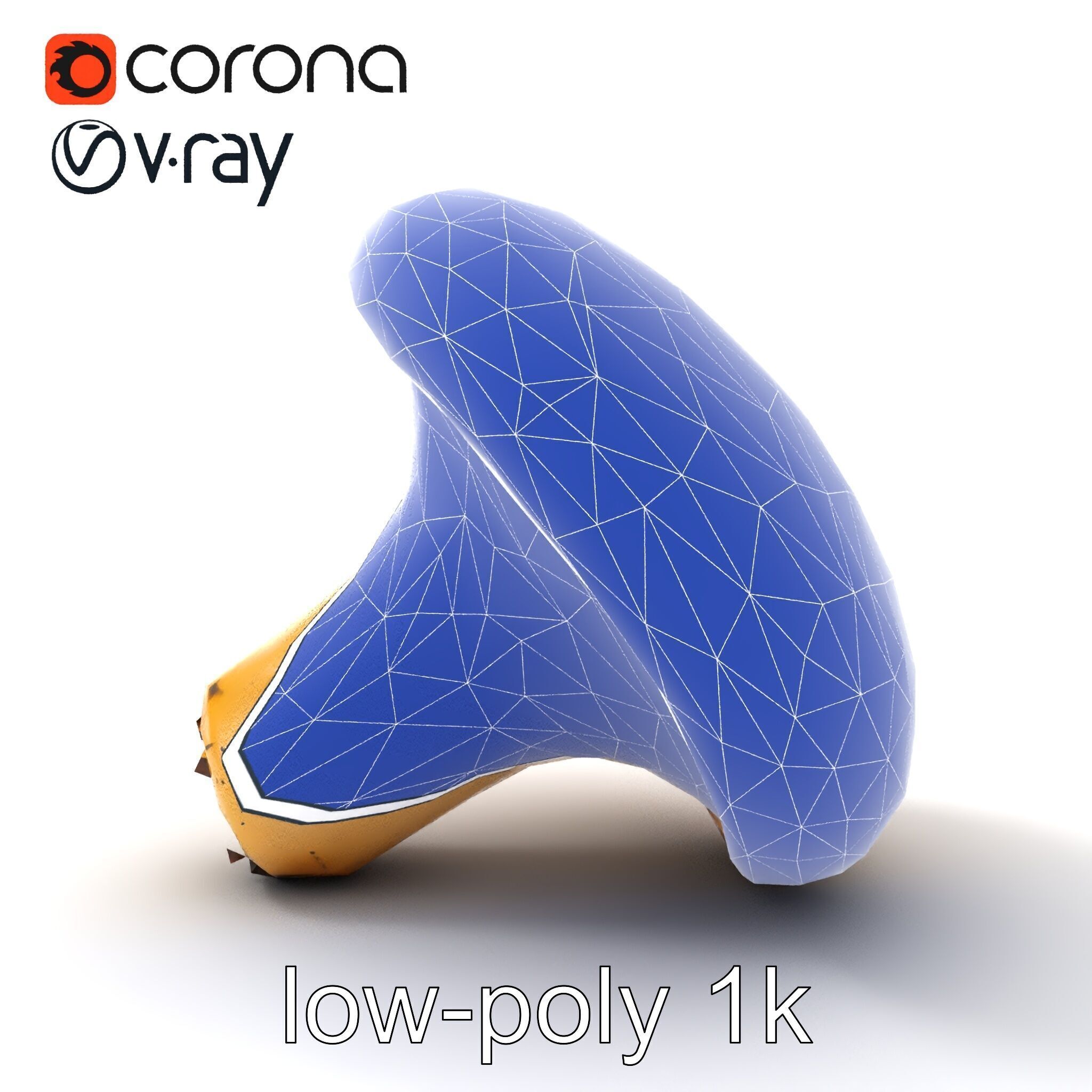 Realistic Mushroom Model Pack with Natural Textures Low-poly 3D model_50