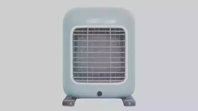 Portable heater model Low-poly 3D model