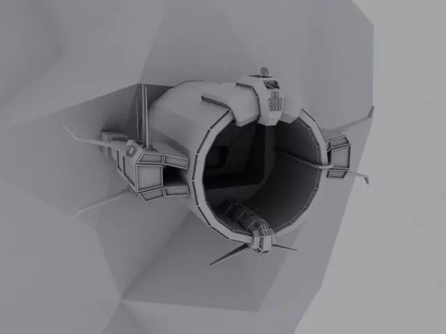 Tube station Free 3D model_0