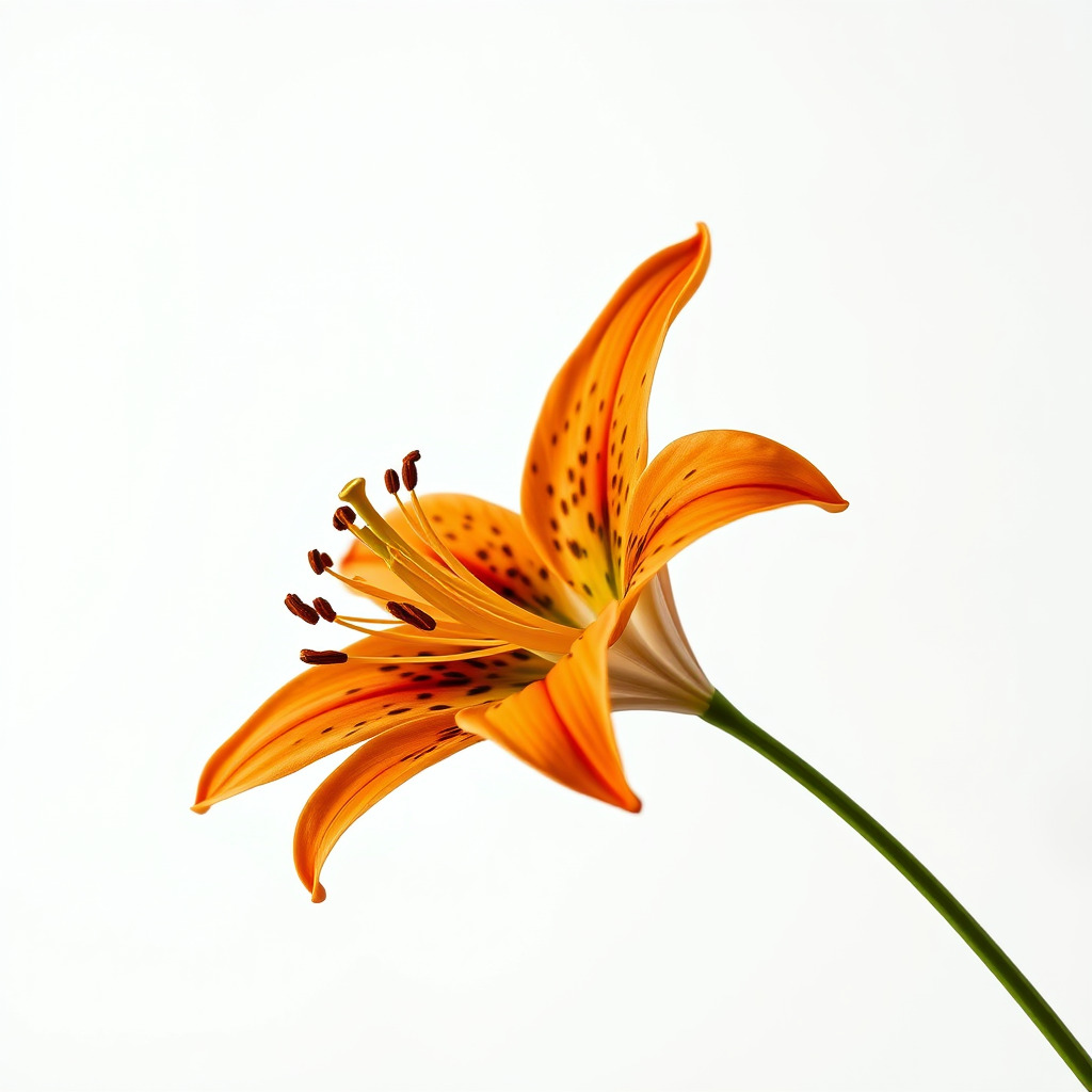 Tiger Lily Flower Realistic Model Pack Low-poly 3D model_3