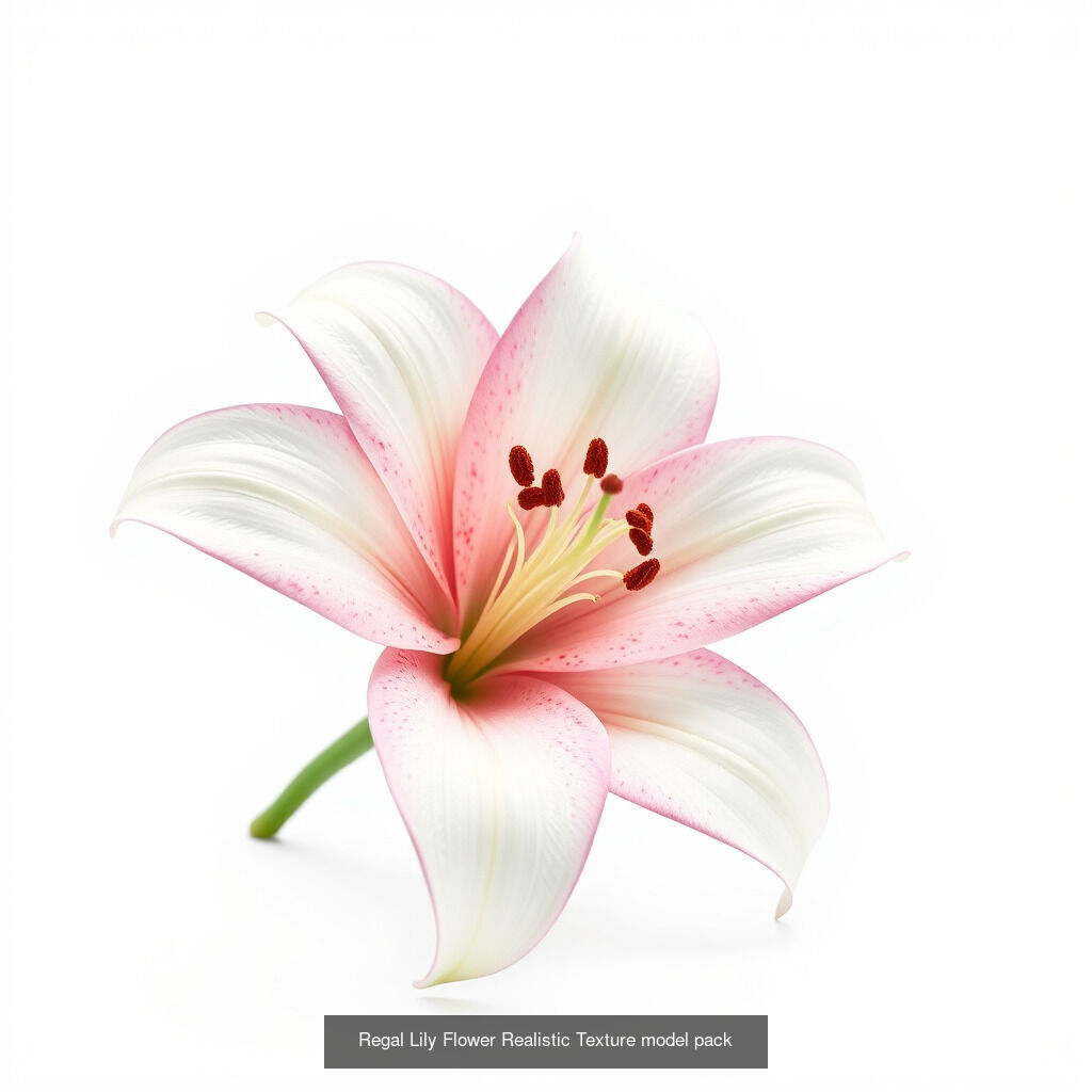 Elegant Lilies 3D Models Pack 3D Model Collection_8