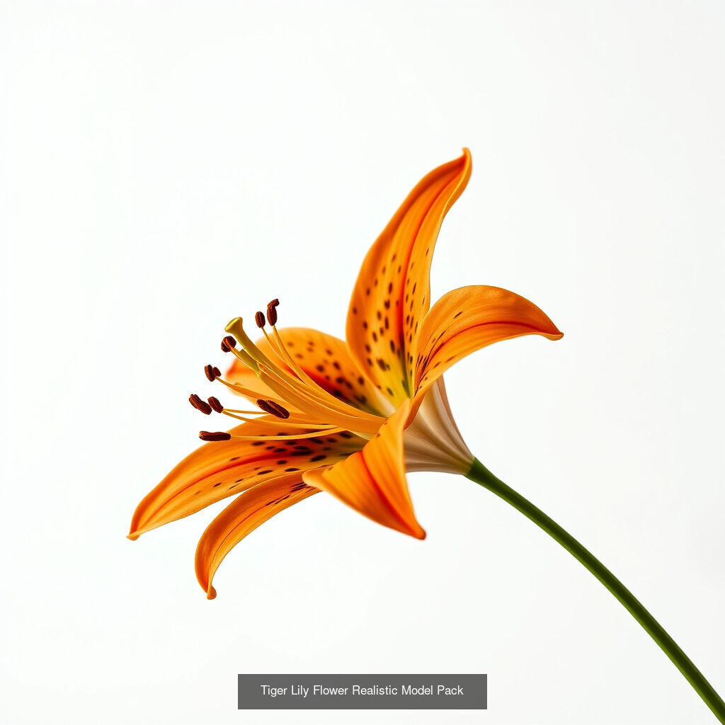Elegant Lilies 3D Models Pack 3D Model Collection_14