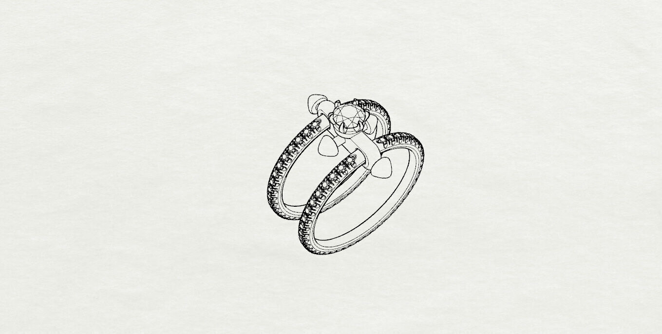 Tiffany ring 3D print model_17