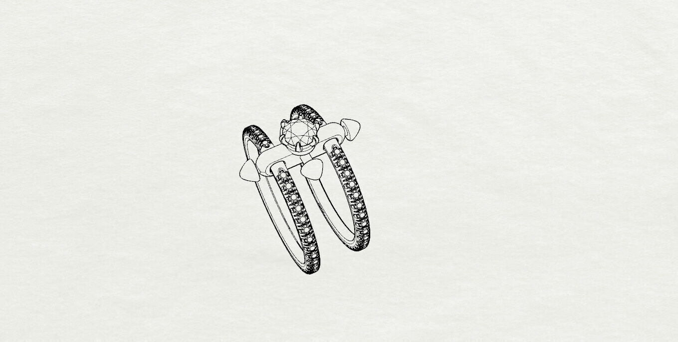 Tiffany ring 3D print model_16