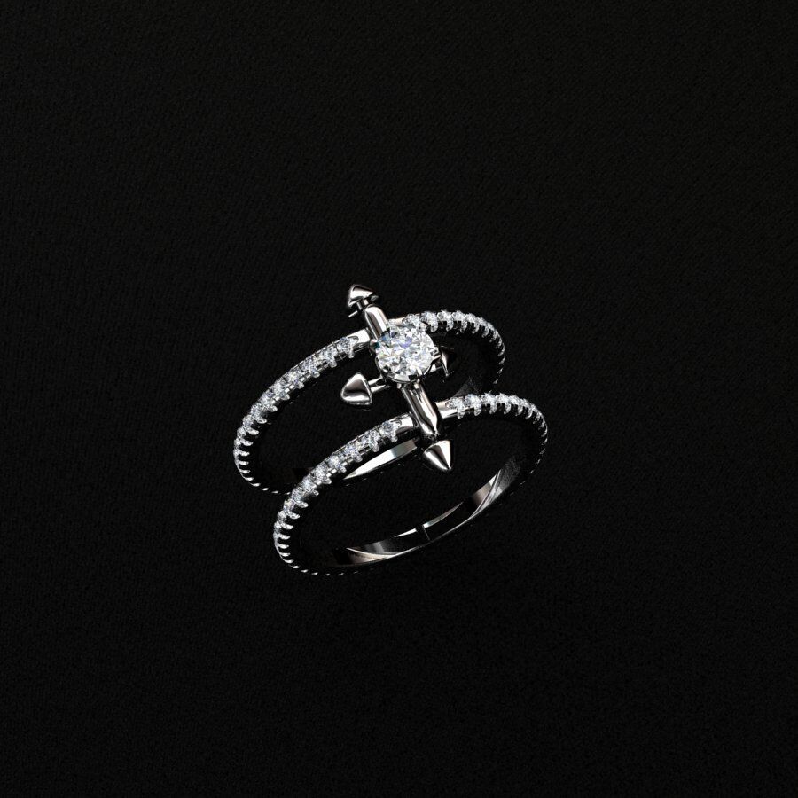Tiffany ring 3D print model_1