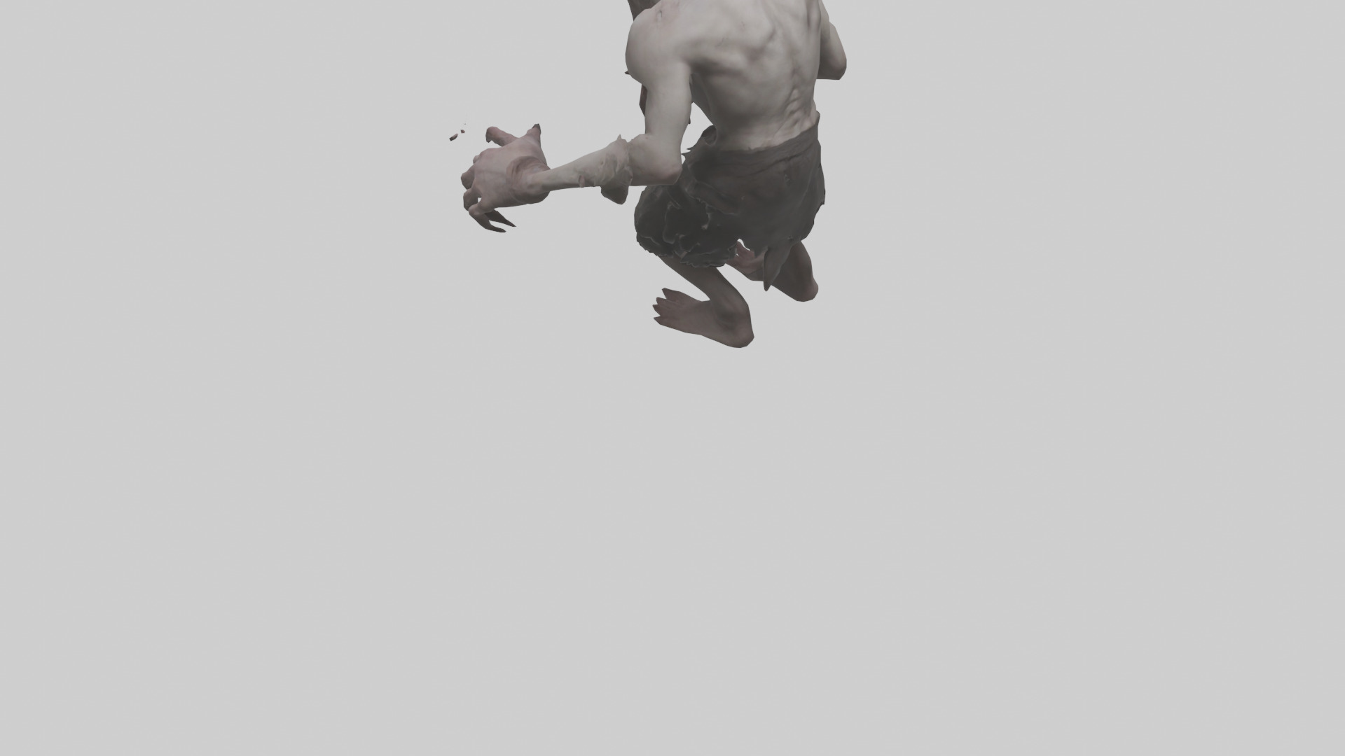 Possessed man model Low-poly 3D model_3