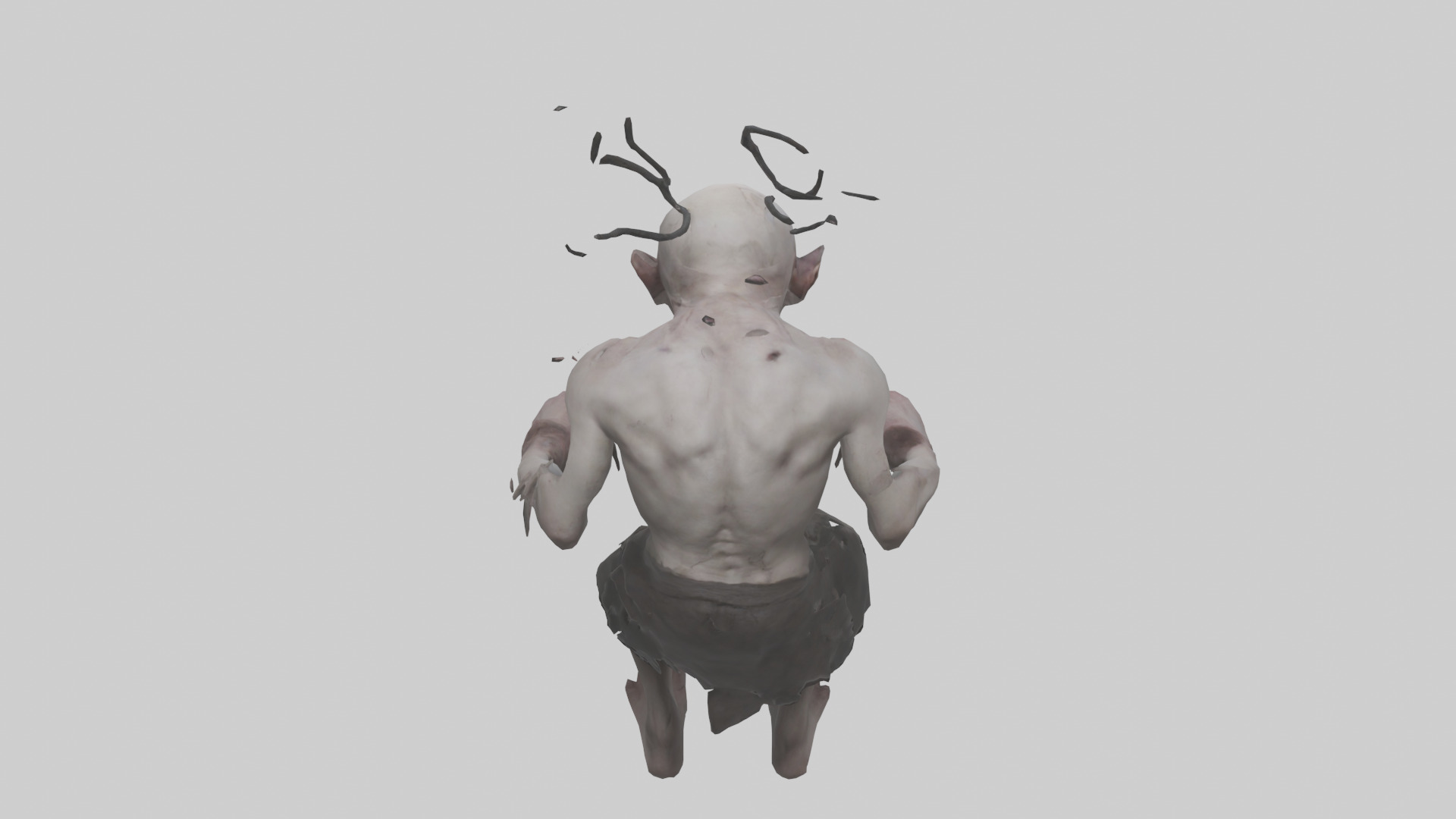 Possessed man model Low-poly 3D model_15