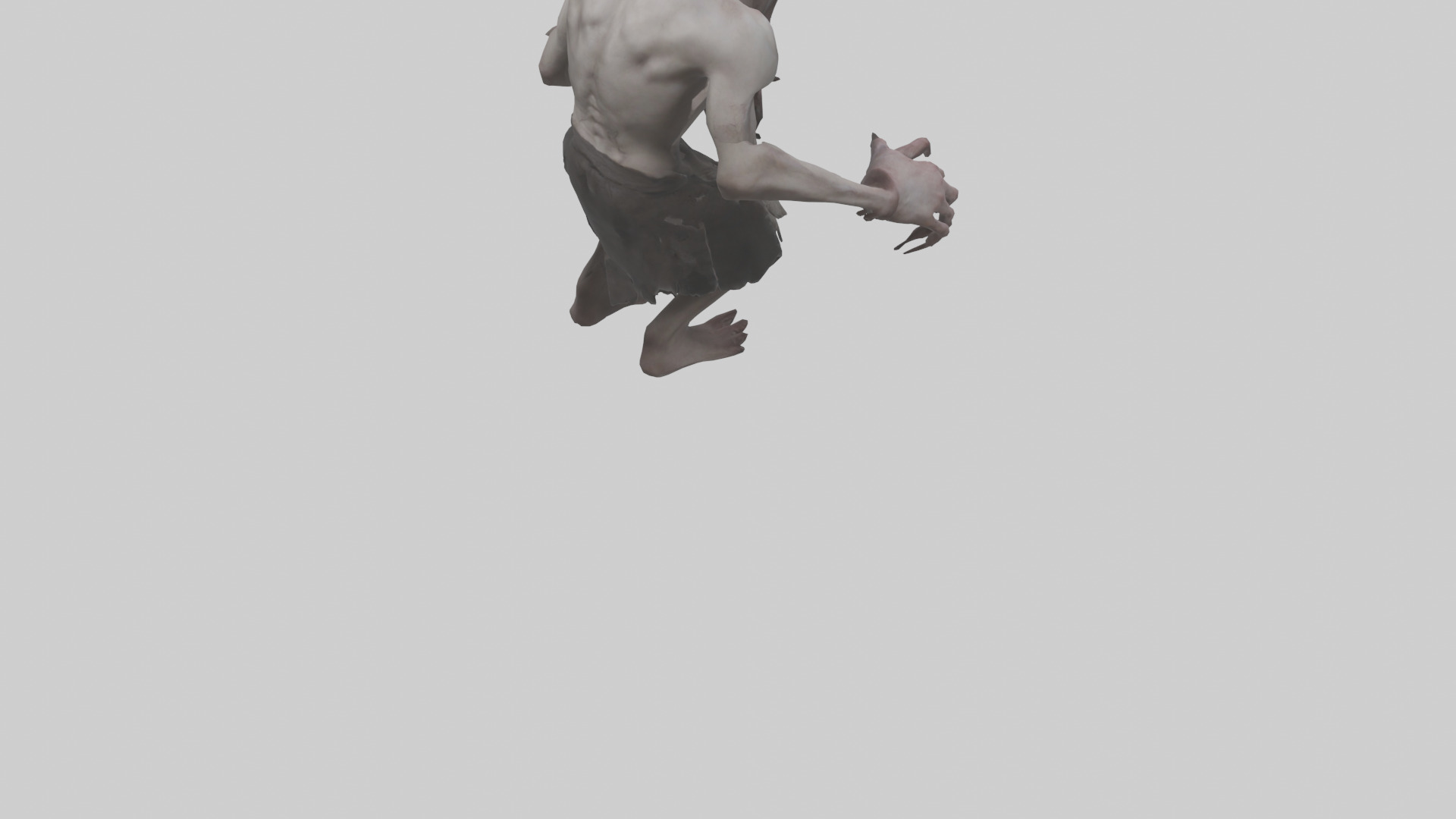 Possessed man model Low-poly 3D model_4