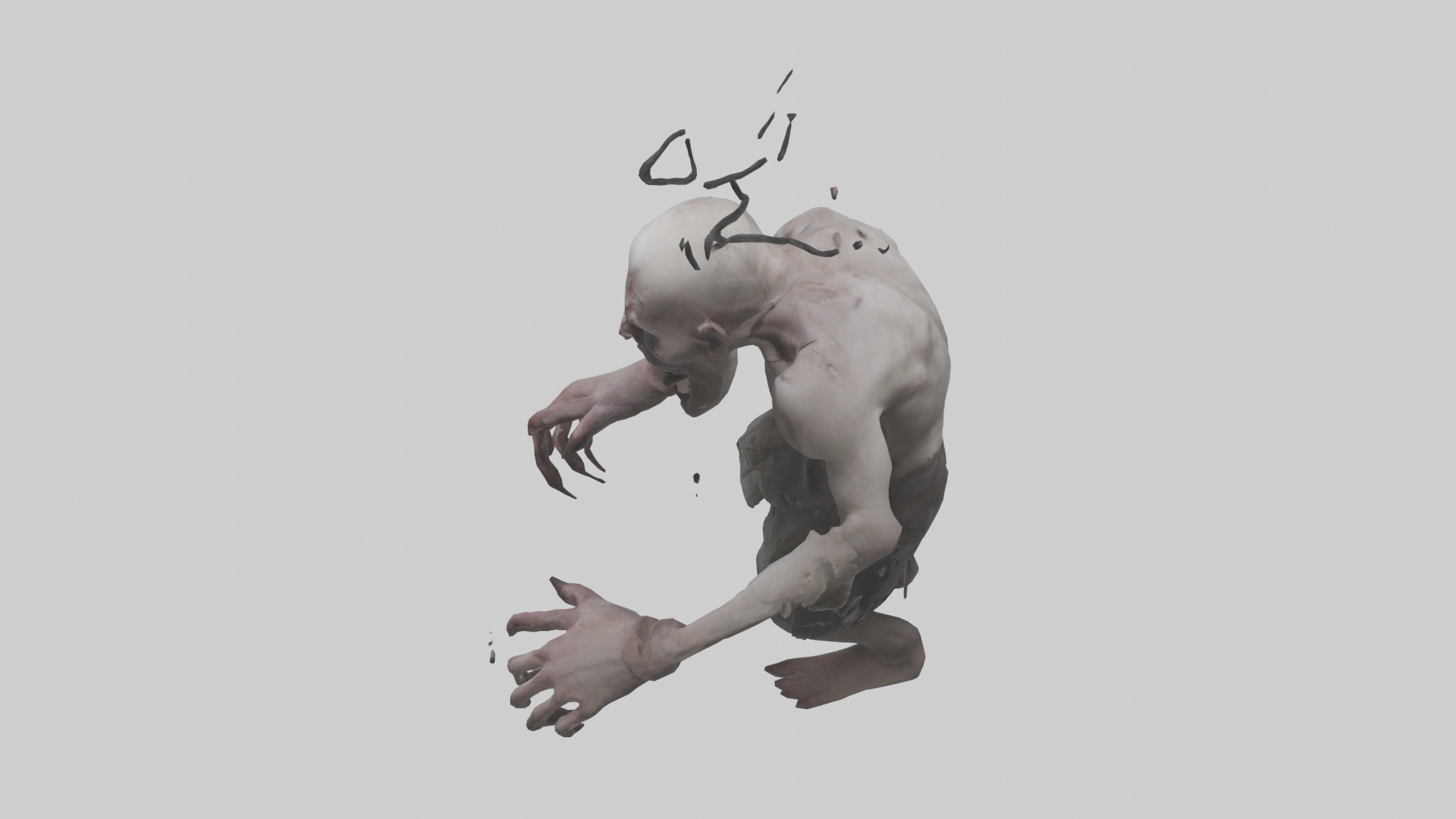 Possessed man model Low-poly 3D model_17