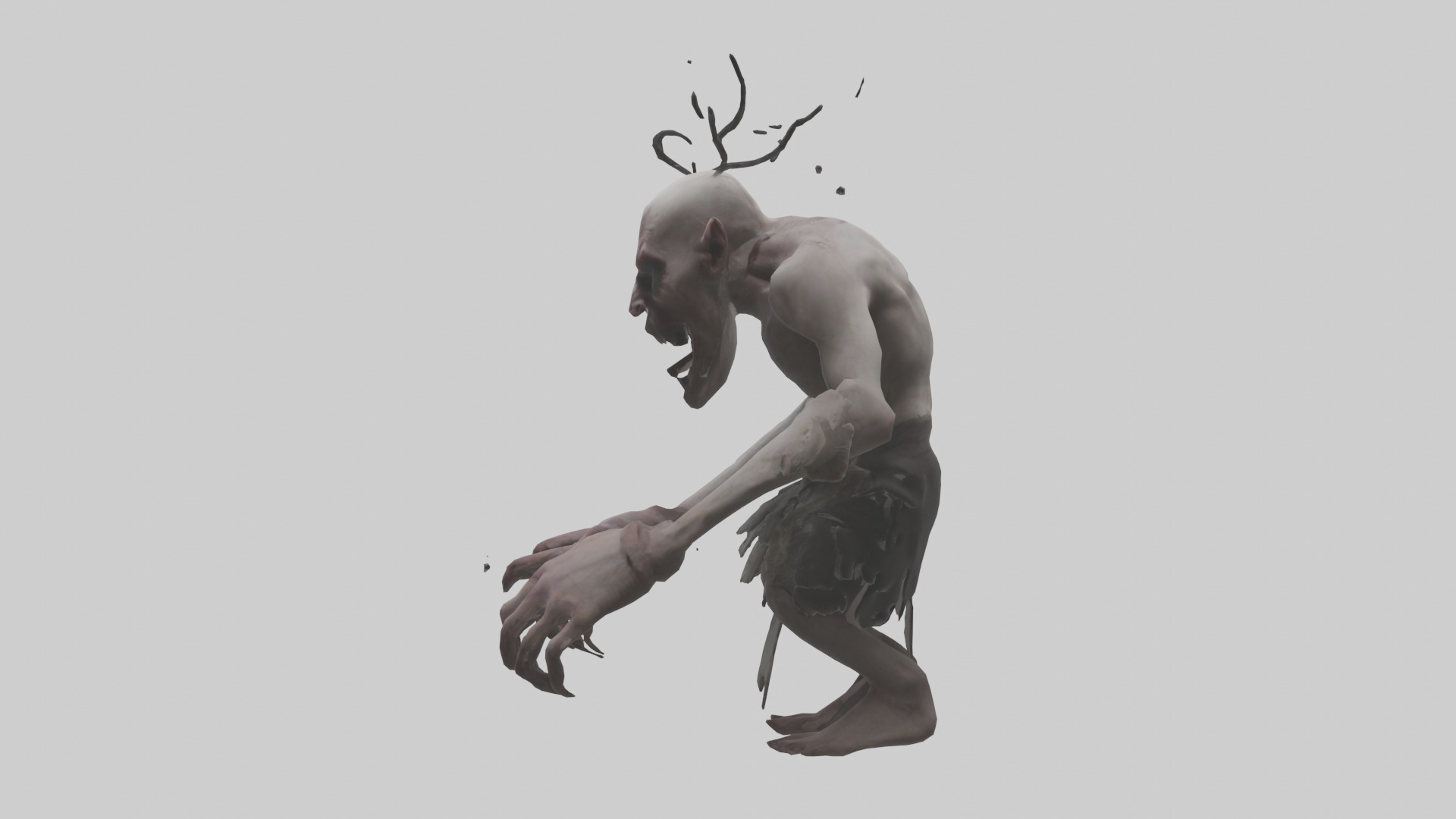 Possessed man model Low-poly 3D model_12