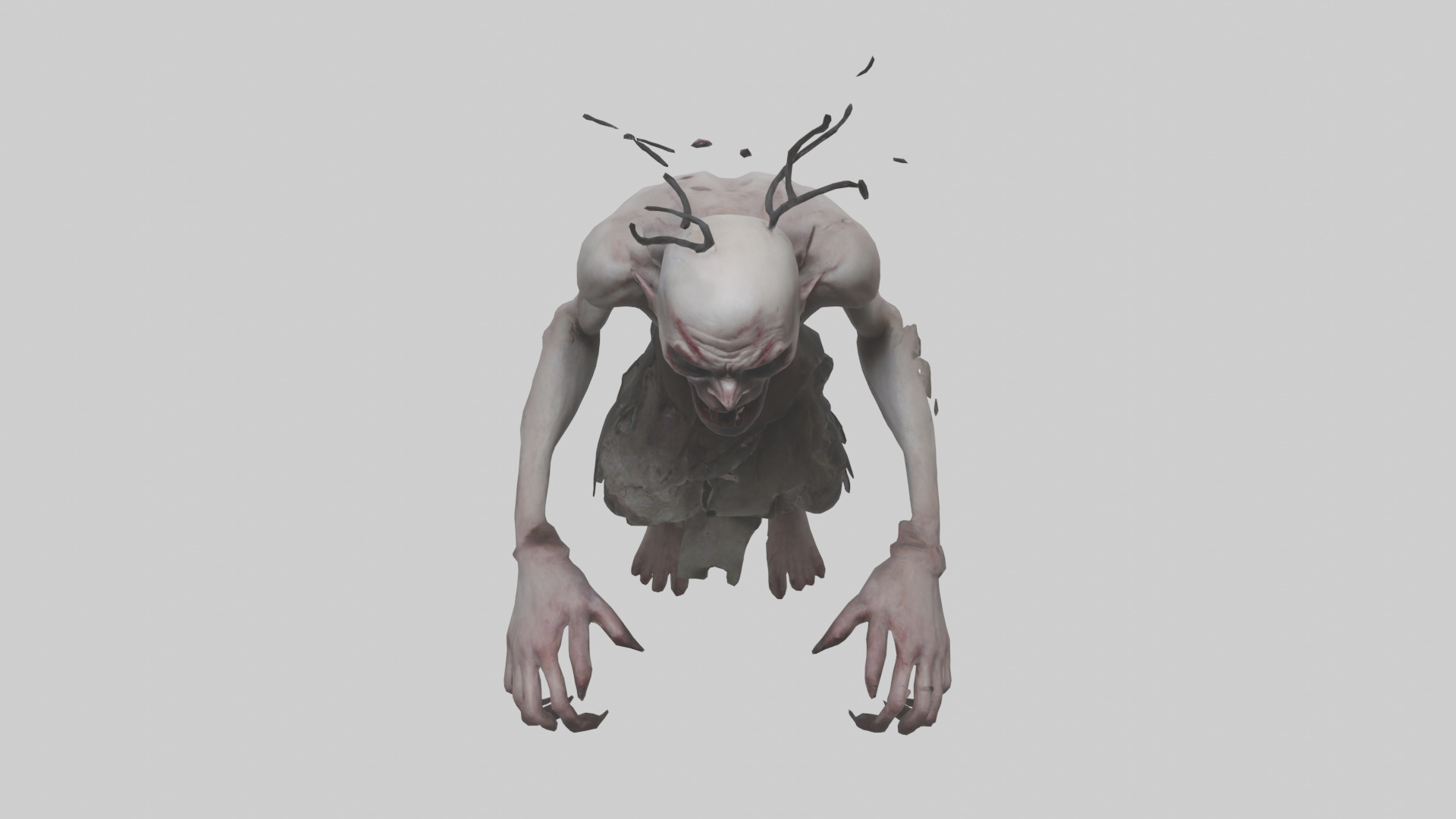 Possessed man model Low-poly 3D model_16