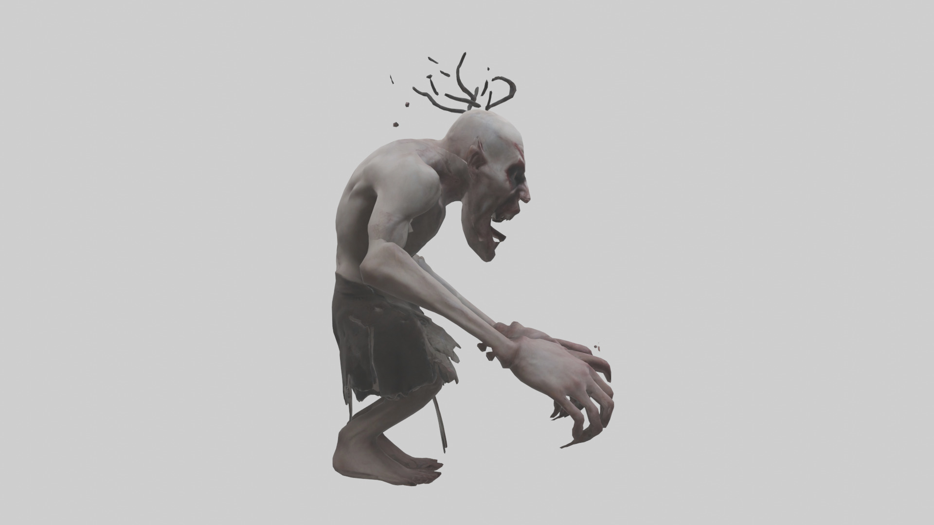 Possessed man model Low-poly 3D model_13