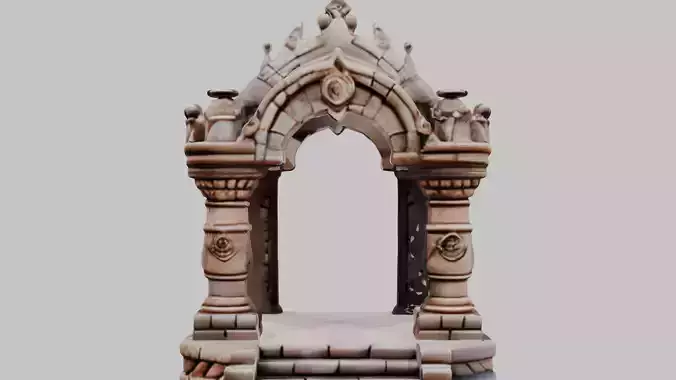 Ancient Temple Ruins 3D Model