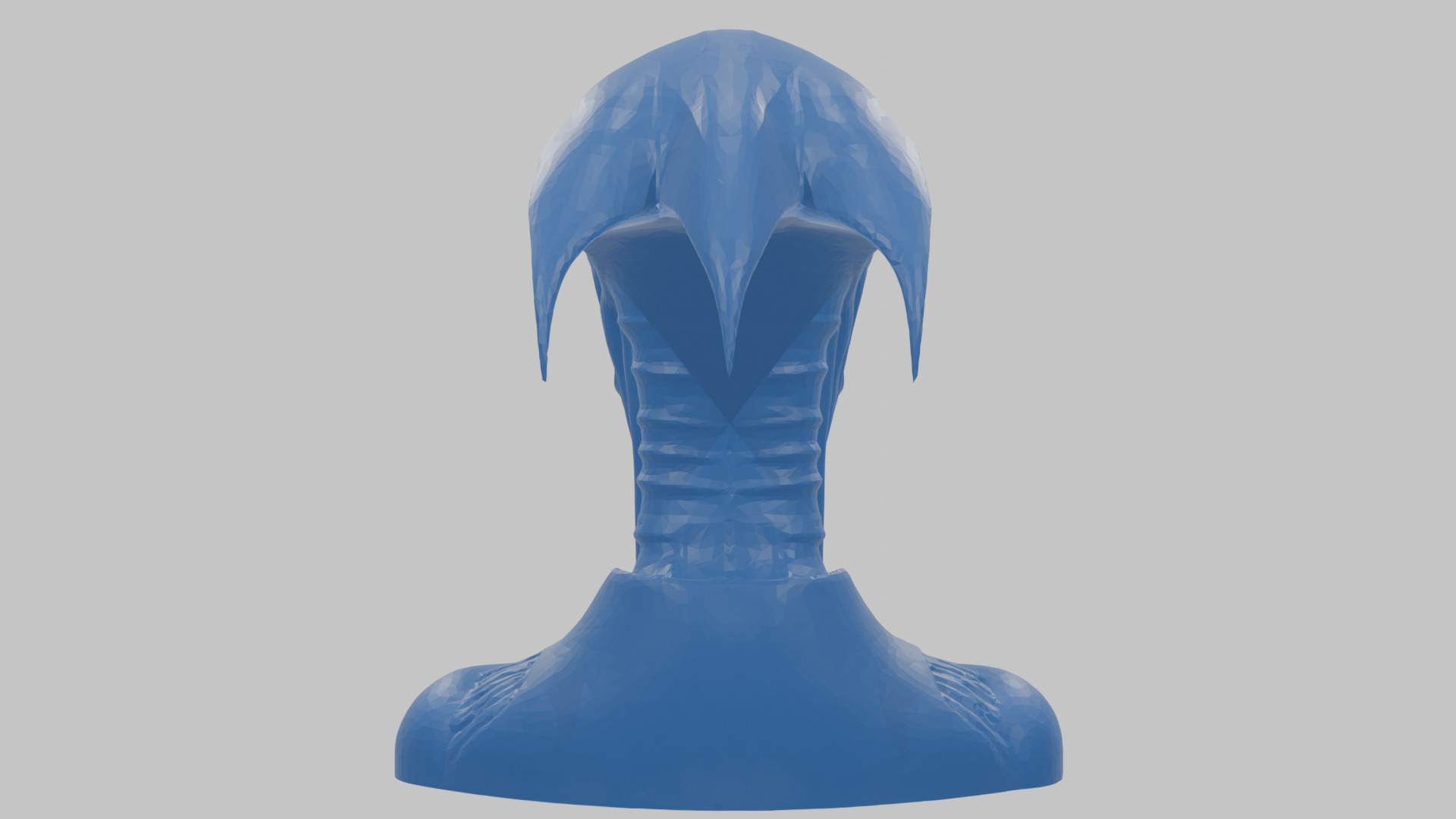 Alien Xenomorph Head Bust Low-poly 3D model_56